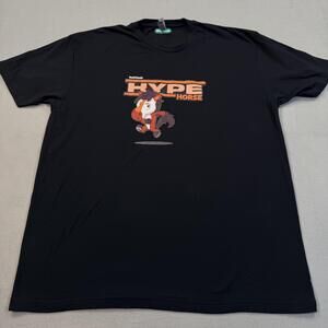 VeeFriends Shirt Mens 2XL Black Hype Horse Cartoon Graphic Tee Crewneck